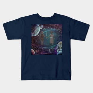 Children Walking Into The Future Kids T-Shirt